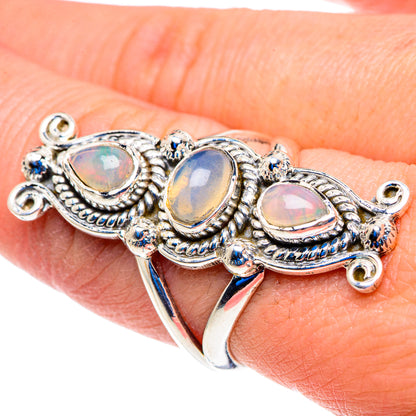 Ethiopian Opal Rings handcrafted by Ana Silver Co - RING92890