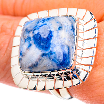 Blue Scheelite Rings handcrafted by Ana Silver Co - RING92892