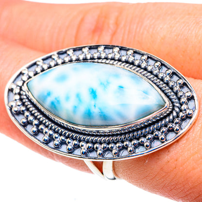 Larimar Rings handcrafted by Ana Silver Co - RING92895