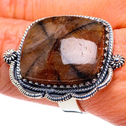 Chiastolite Rings handcrafted by Ana Silver Co - RING92902