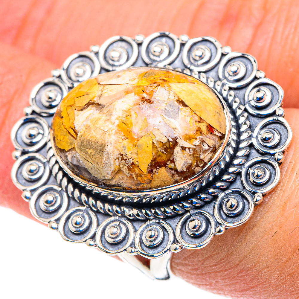 Brecciated Mookaite Rings handcrafted by Ana Silver Co - RING92906