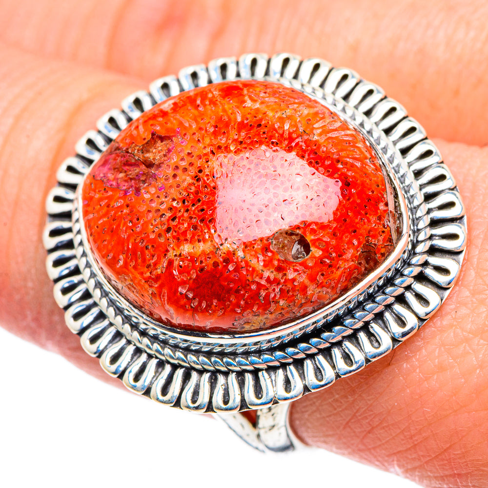 Sponge Coral Rings handcrafted by Ana Silver Co - RING92907
