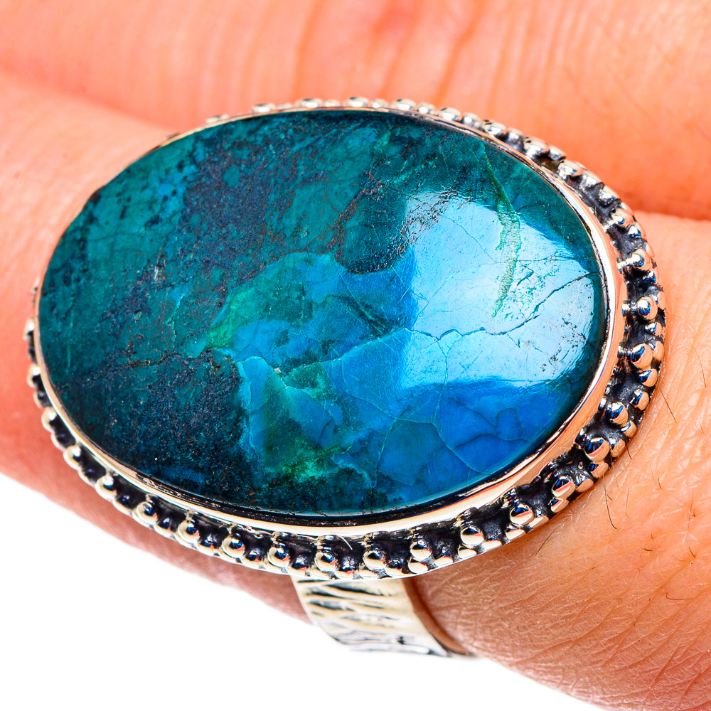 Chrysocolla Rings handcrafted by Ana Silver Co - RING92917
