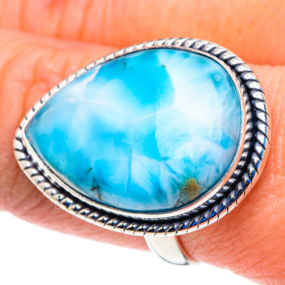 Larimar Rings handcrafted by Ana Silver Co - RING92924