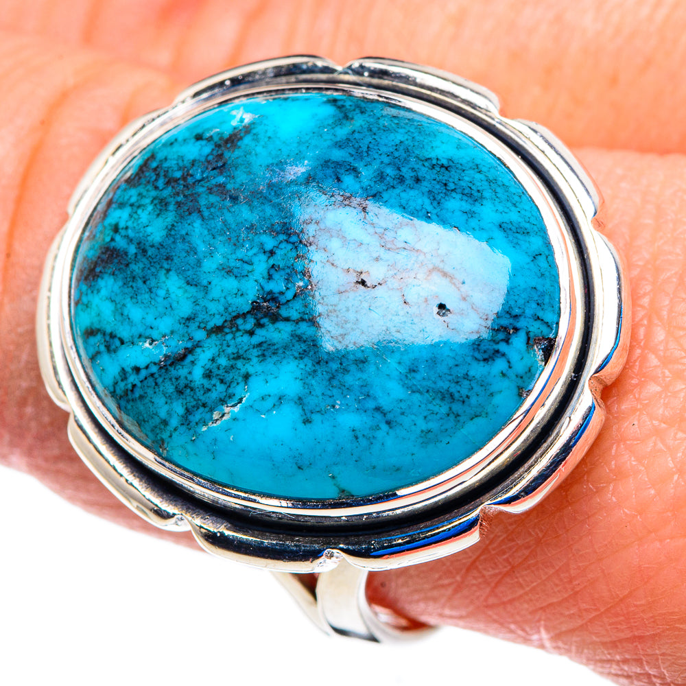 Tibetan Turquoise Rings handcrafted by Ana Silver Co - RING92925