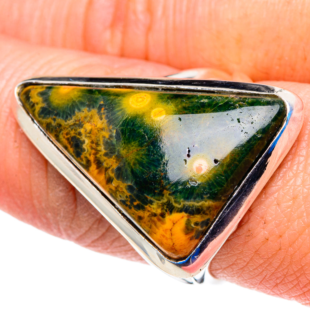 Ocean Jasper Rings handcrafted by Ana Silver Co - RING92926