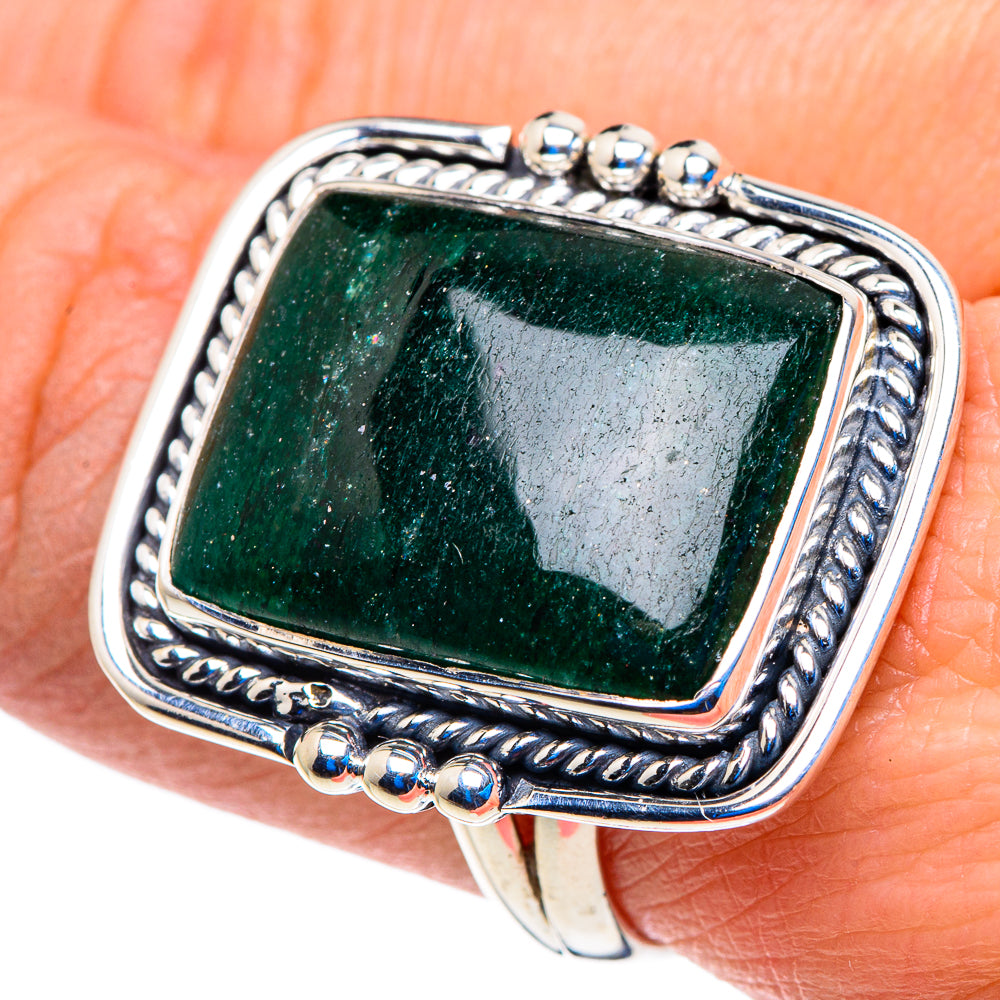 Green Aventurine Rings handcrafted by Ana Silver Co - RING92927