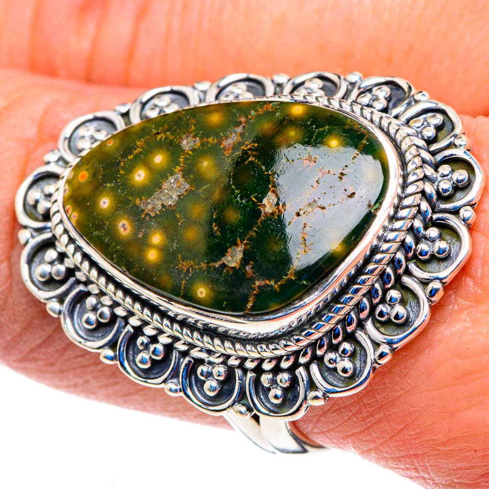 Ocean Jasper Rings handcrafted by Ana Silver Co - RING92931