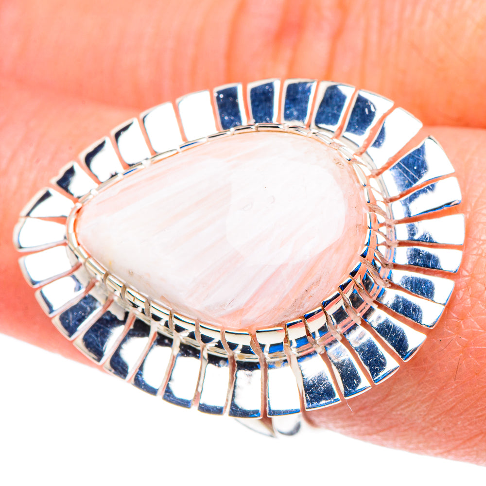 Scolecite Rings handcrafted by Ana Silver Co - RING92935