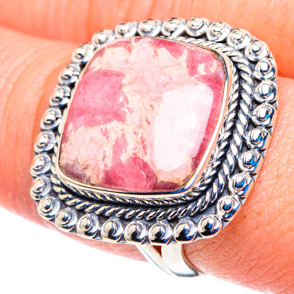 Rhodochrosite Rings handcrafted by Ana Silver Co - RING92937