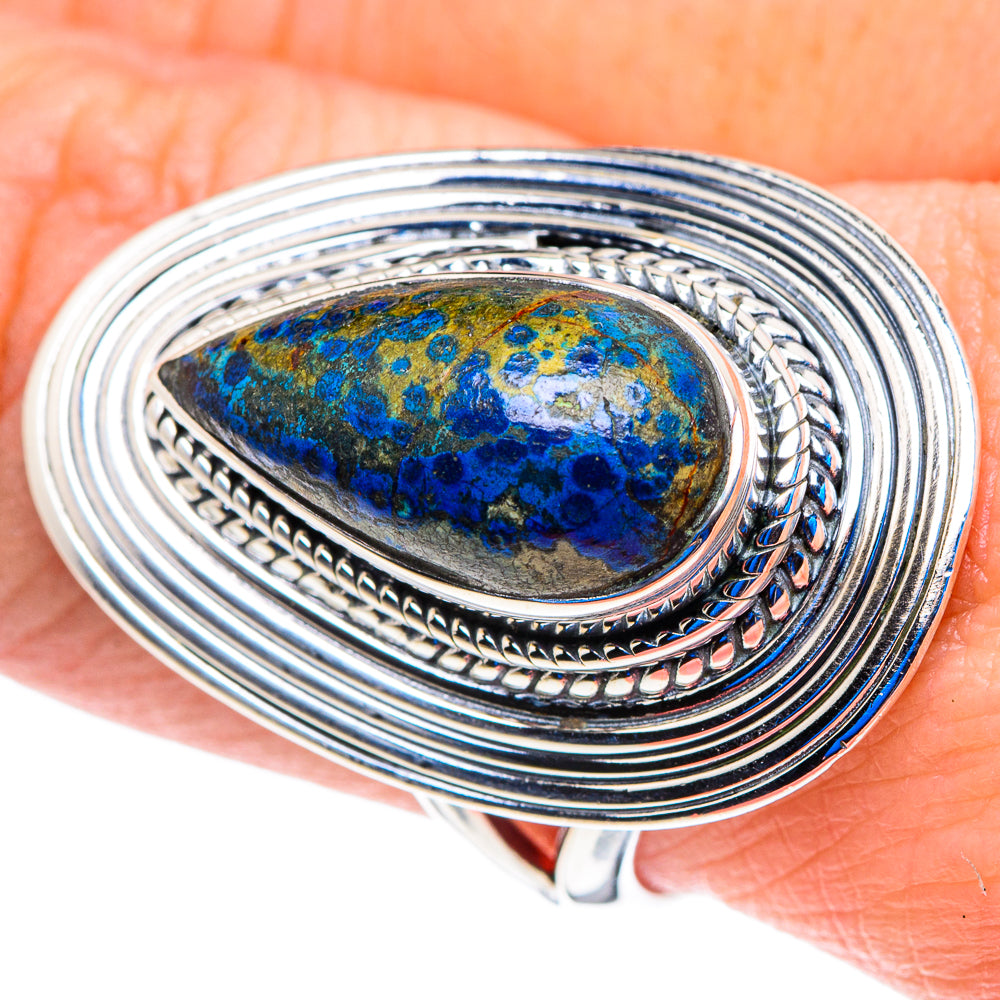 Azurite Rings handcrafted by Ana Silver Co - RING92944