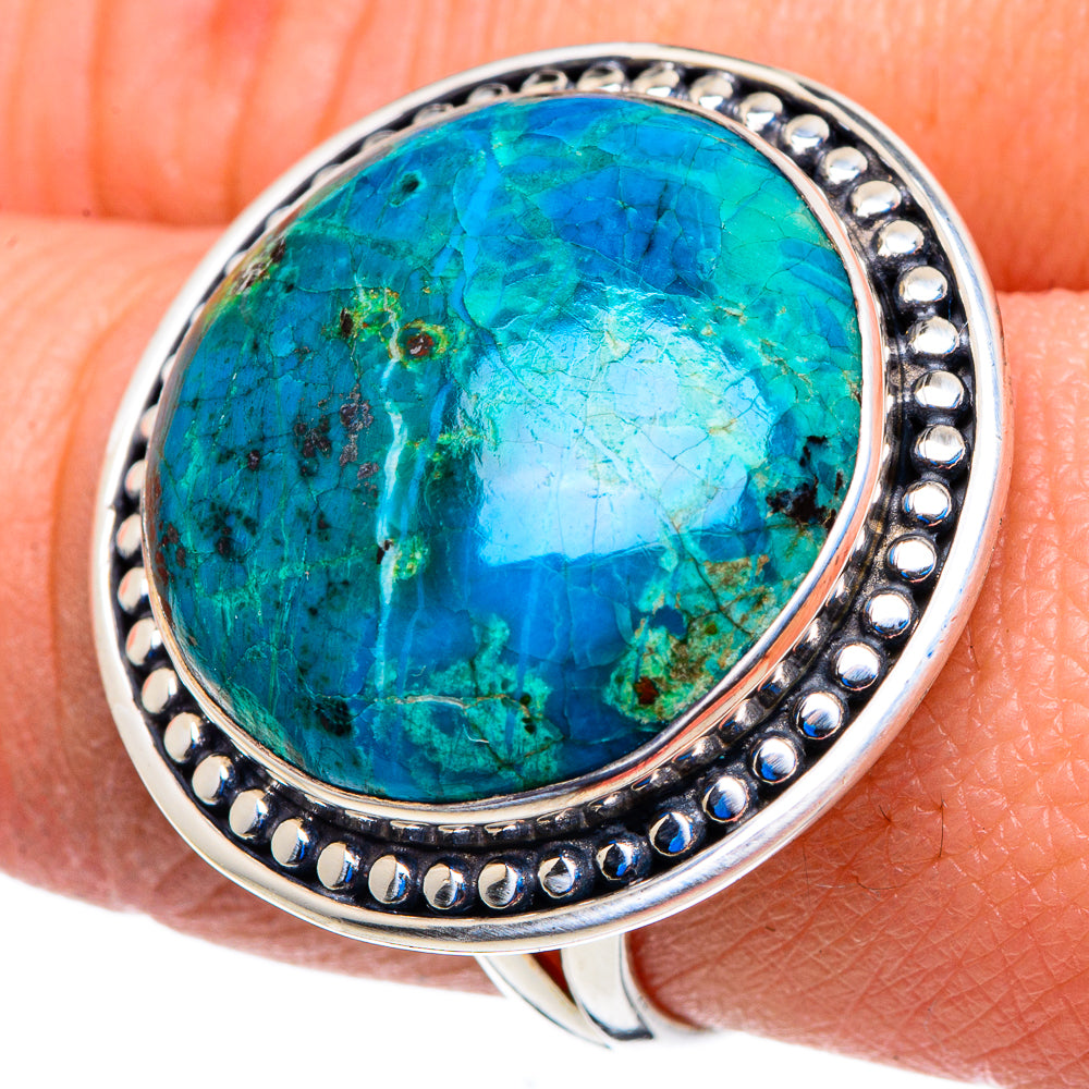 Chrysocolla Rings handcrafted by Ana Silver Co - RING92949