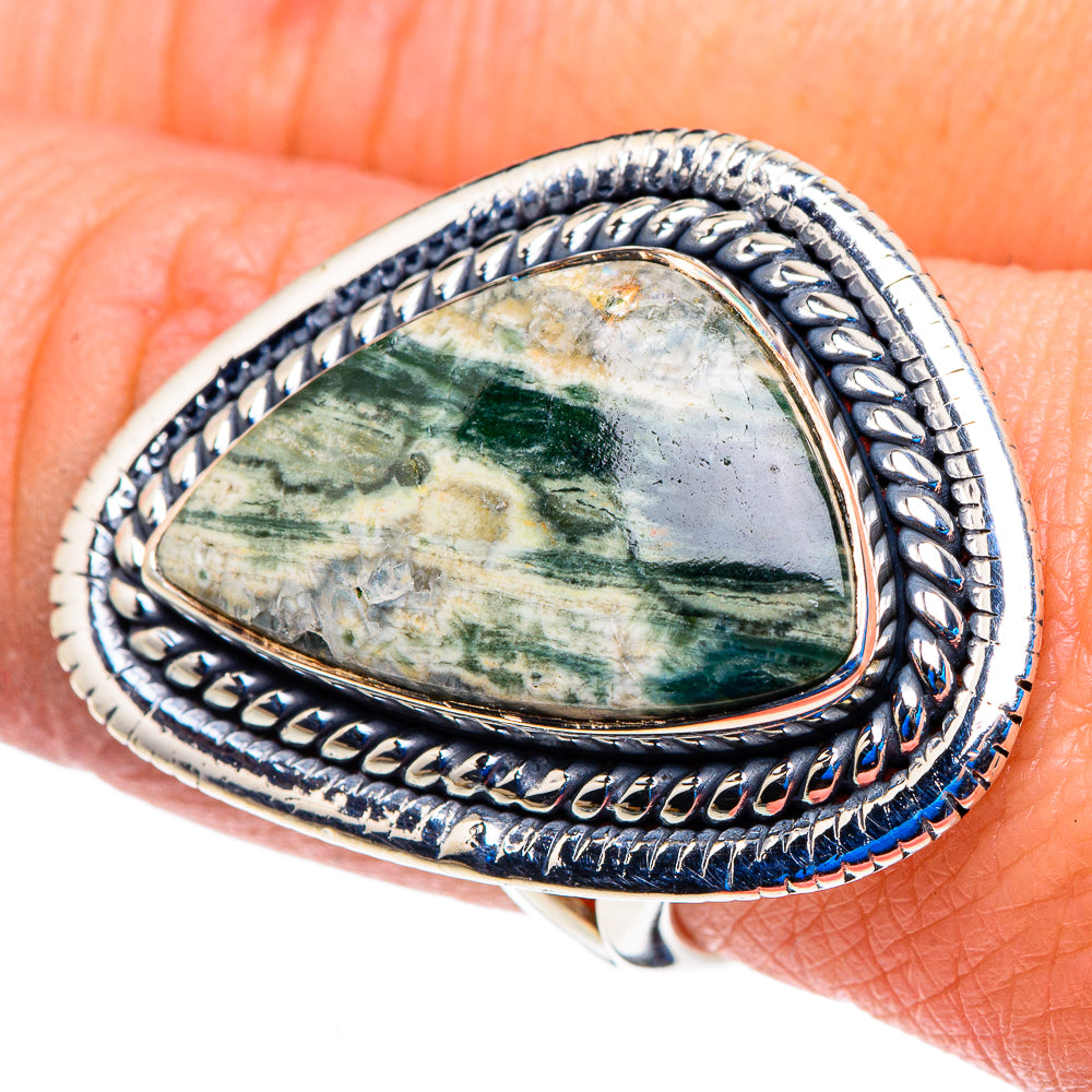 Ocean Jasper Rings handcrafted by Ana Silver Co - RING92950
