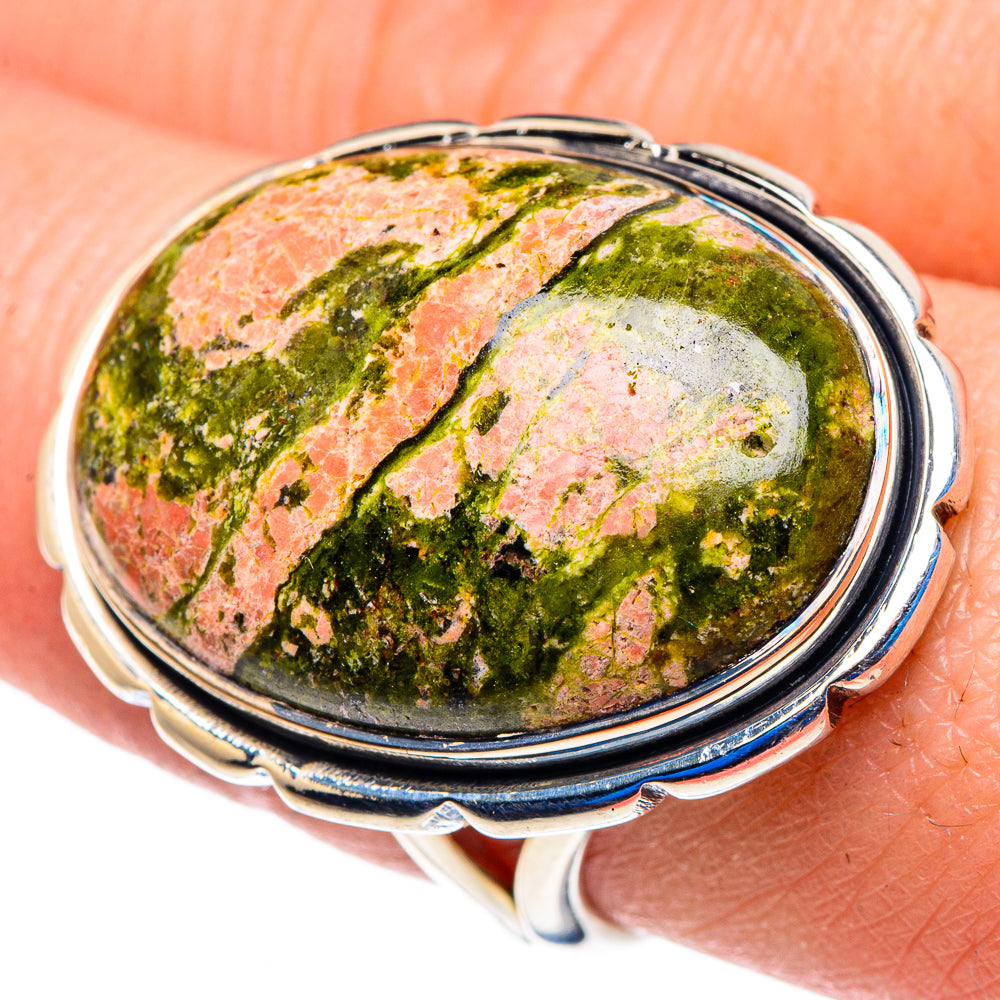Unakite Rings handcrafted by Ana Silver Co - RING92951