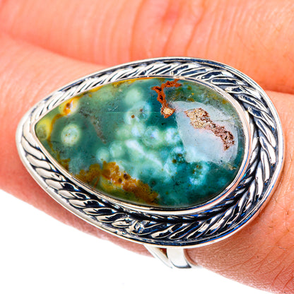 Ocean Jasper Rings handcrafted by Ana Silver Co - RING92952