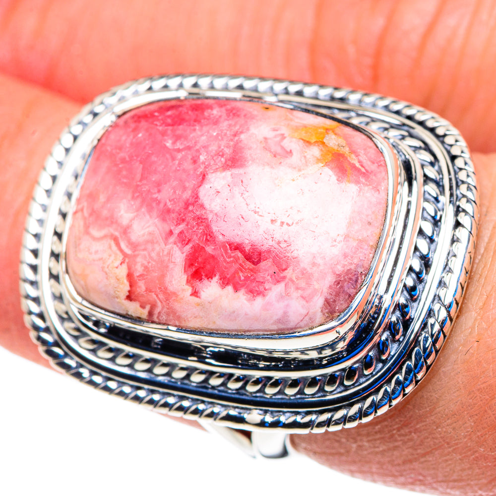 Rhodochrosite Rings handcrafted by Ana Silver Co - RING92959
