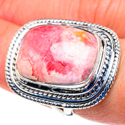 Rhodochrosite Rings handcrafted by Ana Silver Co - RING92959