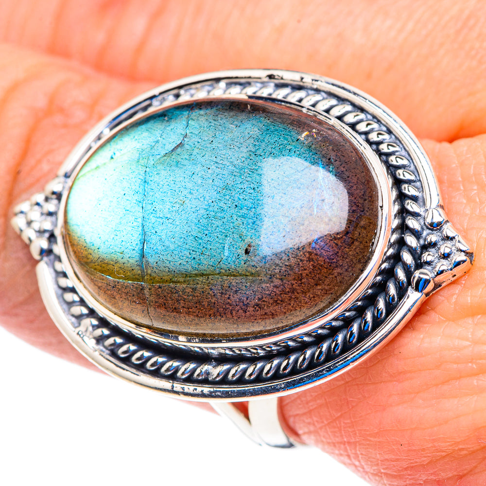 Labradorite Rings handcrafted by Ana Silver Co - RING92969