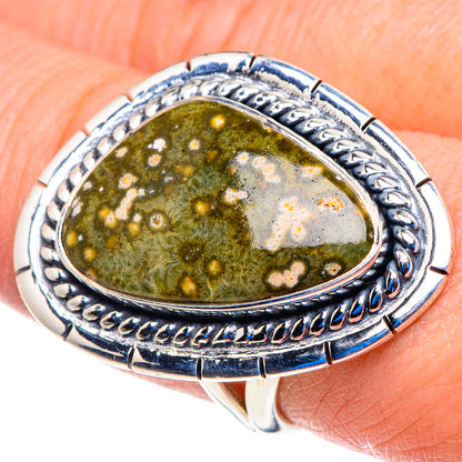 Ocean Jasper Rings handcrafted by Ana Silver Co - RING92970