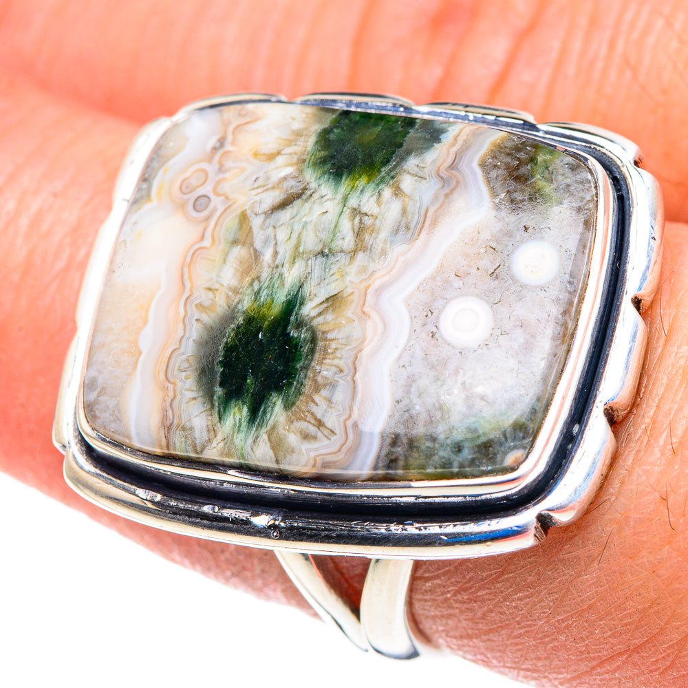 Ocean Jasper Rings handcrafted by Ana Silver Co - RING92971