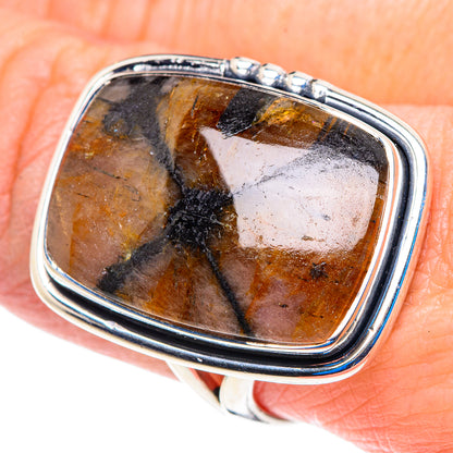 Chiastolite Rings handcrafted by Ana Silver Co - RING92973