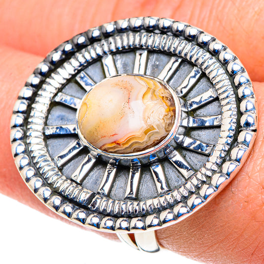 Laguna Lace Agate Rings handcrafted by Ana Silver Co - RING92974