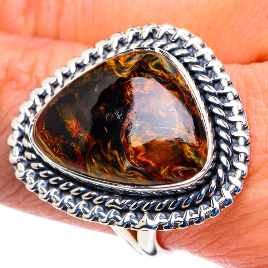 Golden Pietersite Rings handcrafted by Ana Silver Co - RING92979