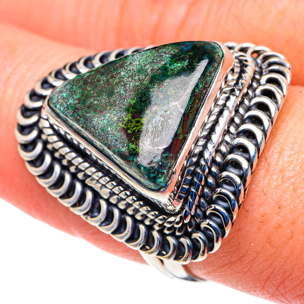 Chrysocolla Rings handcrafted by Ana Silver Co - RING92989