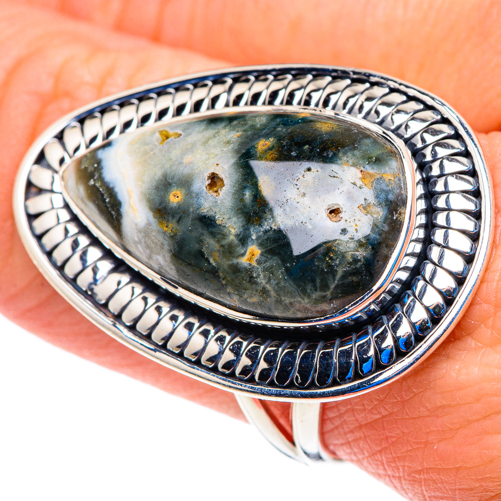 Ocean Jasper Rings handcrafted by Ana Silver Co - RING92990