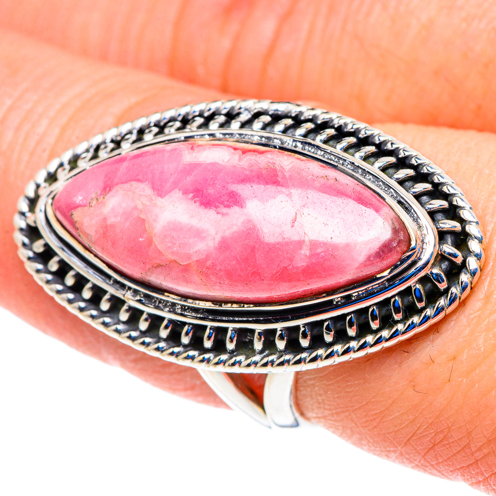 Rhodochrosite Rings handcrafted by Ana Silver Co - RING92996