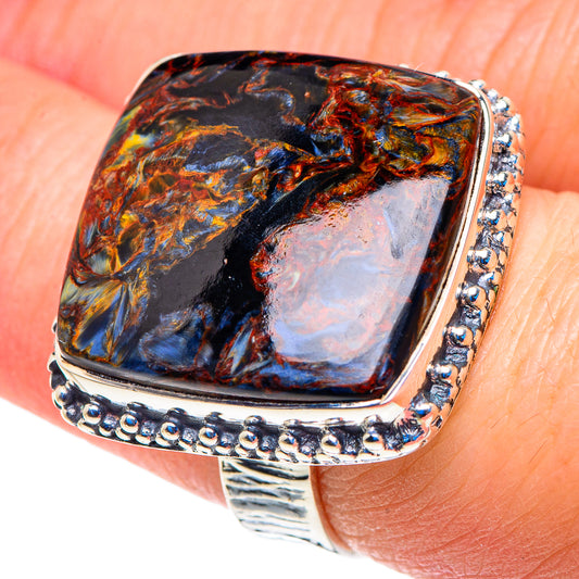 Golden Pietersite Rings handcrafted by Ana Silver Co - RING92997