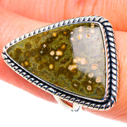 Ocean Jasper Rings handcrafted by Ana Silver Co - RING93003
