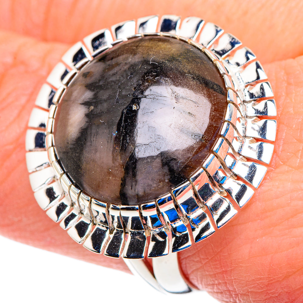 Chiastolite Rings handcrafted by Ana Silver Co - RING93006