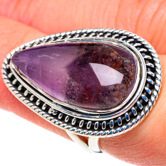 Cacoxenite Amethyst Rings handcrafted by Ana Silver Co - RING93011