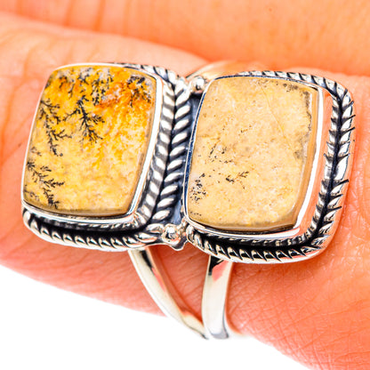 Germany Psilomelane Dendrite Rings handcrafted by Ana Silver Co - RING93028
