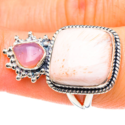 Scolecite Rings handcrafted by Ana Silver Co - RING93029