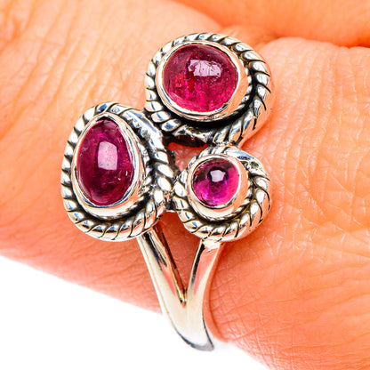 Pink Tourmaline Rings handcrafted by Ana Silver Co - RING93031