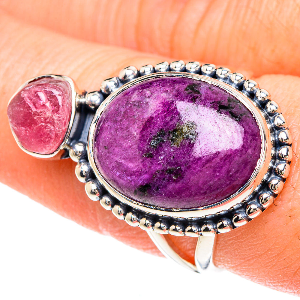 Ruby Fuchsite Rings handcrafted by Ana Silver Co - RING93032