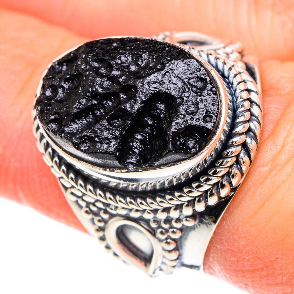 Tektite Rings handcrafted by Ana Silver Co - RING93037
