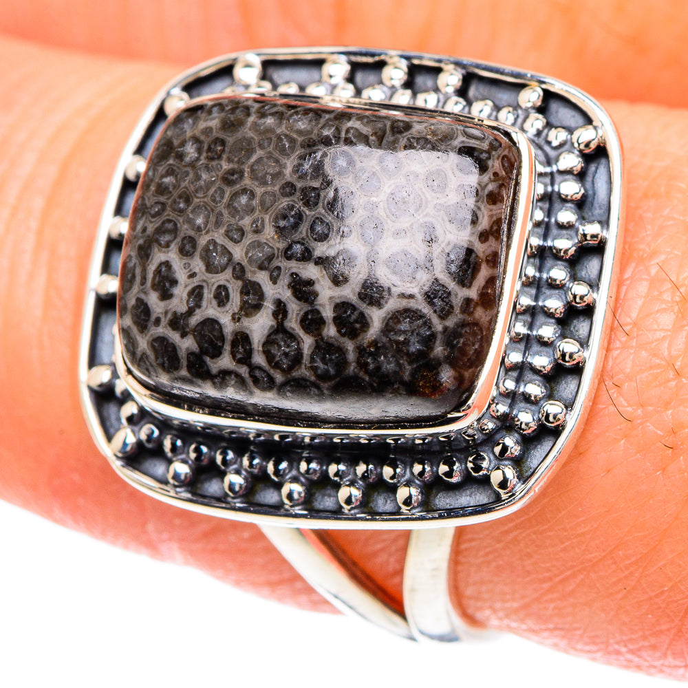 Dinosaur Bone Rings handcrafted by Ana Silver Co - RING93038
