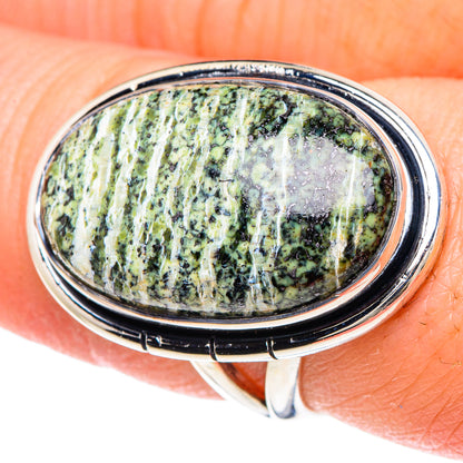 Lizard Jasper Rings handcrafted by Ana Silver Co - RING93051