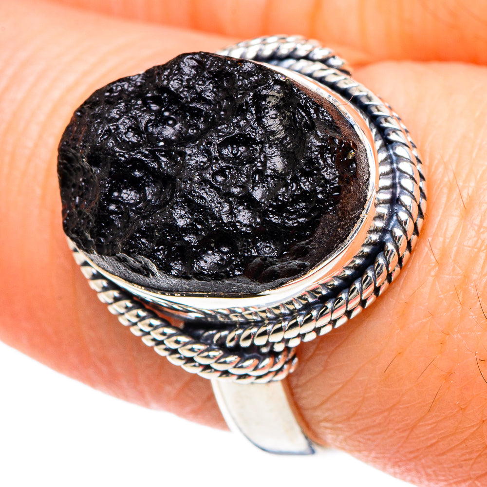 Tektite Rings handcrafted by Ana Silver Co - RING93062