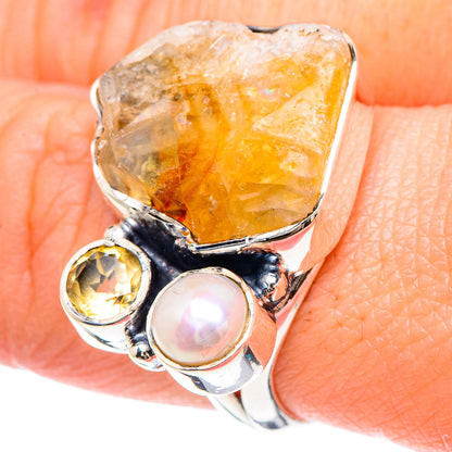 Citrine Rings handcrafted by Ana Silver Co - RING93073