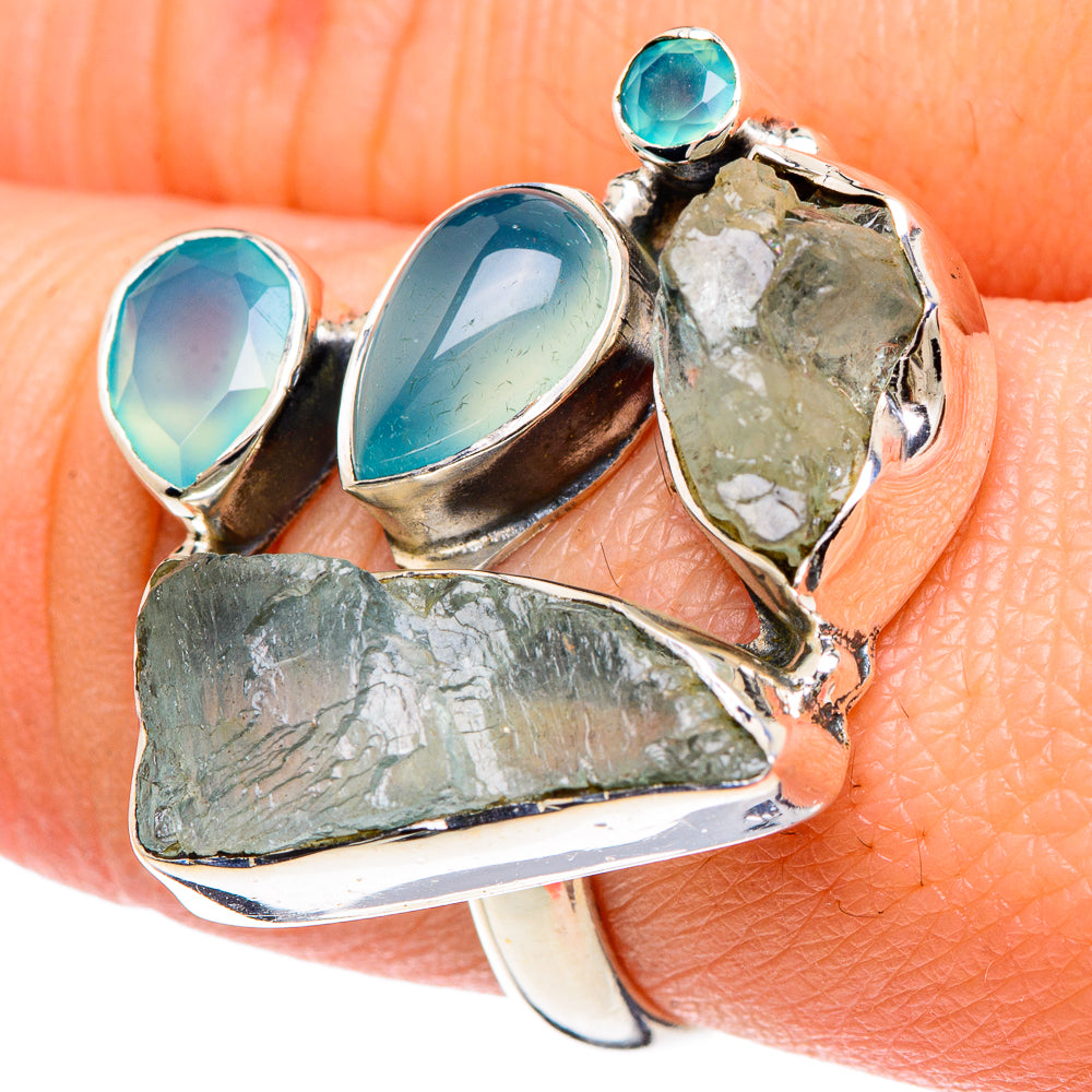 Aquamarine Rings handcrafted by Ana Silver Co - RING93084