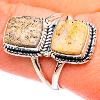 Germany Psilomelane Dendrite Rings handcrafted by Ana Silver Co - RING93087