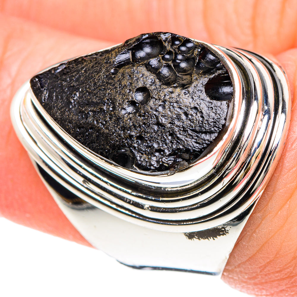 Tektite Rings handcrafted by Ana Silver Co - RING93091