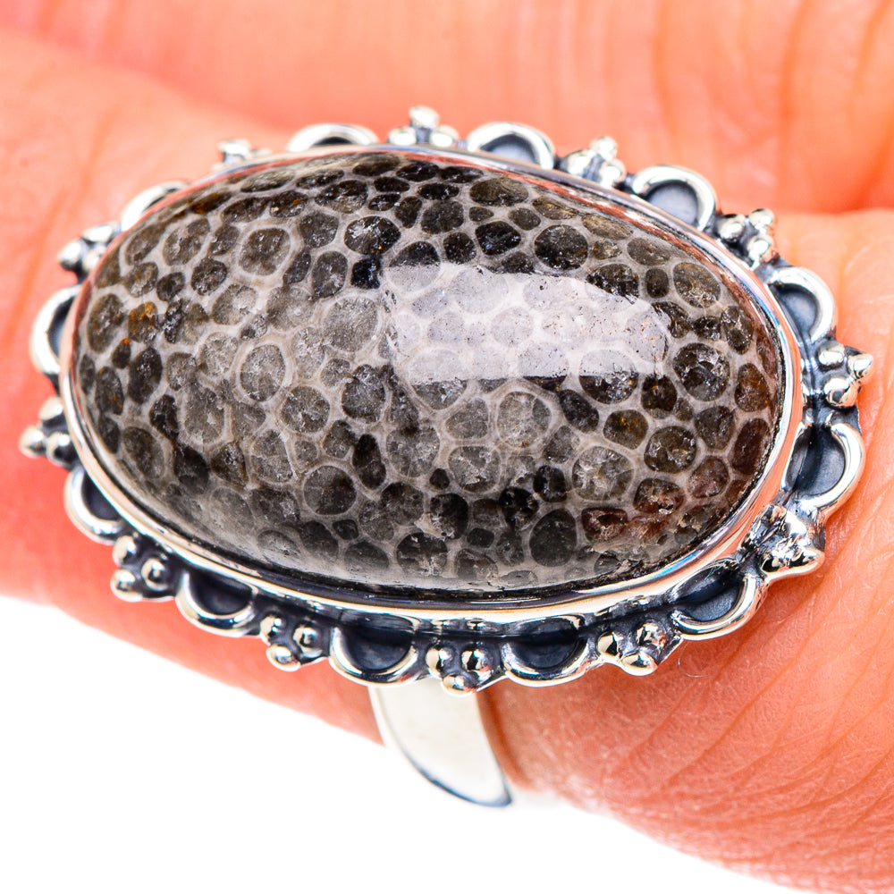 Stingray Coral Rings handcrafted by Ana Silver Co - RING93092