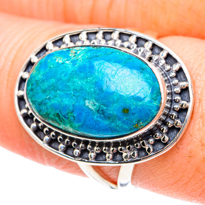 Chrysocolla Rings handcrafted by Ana Silver Co - RING93096