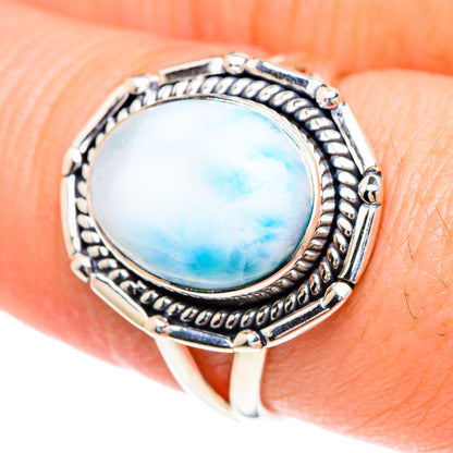 Larimar Rings handcrafted by Ana Silver Co - RING93097