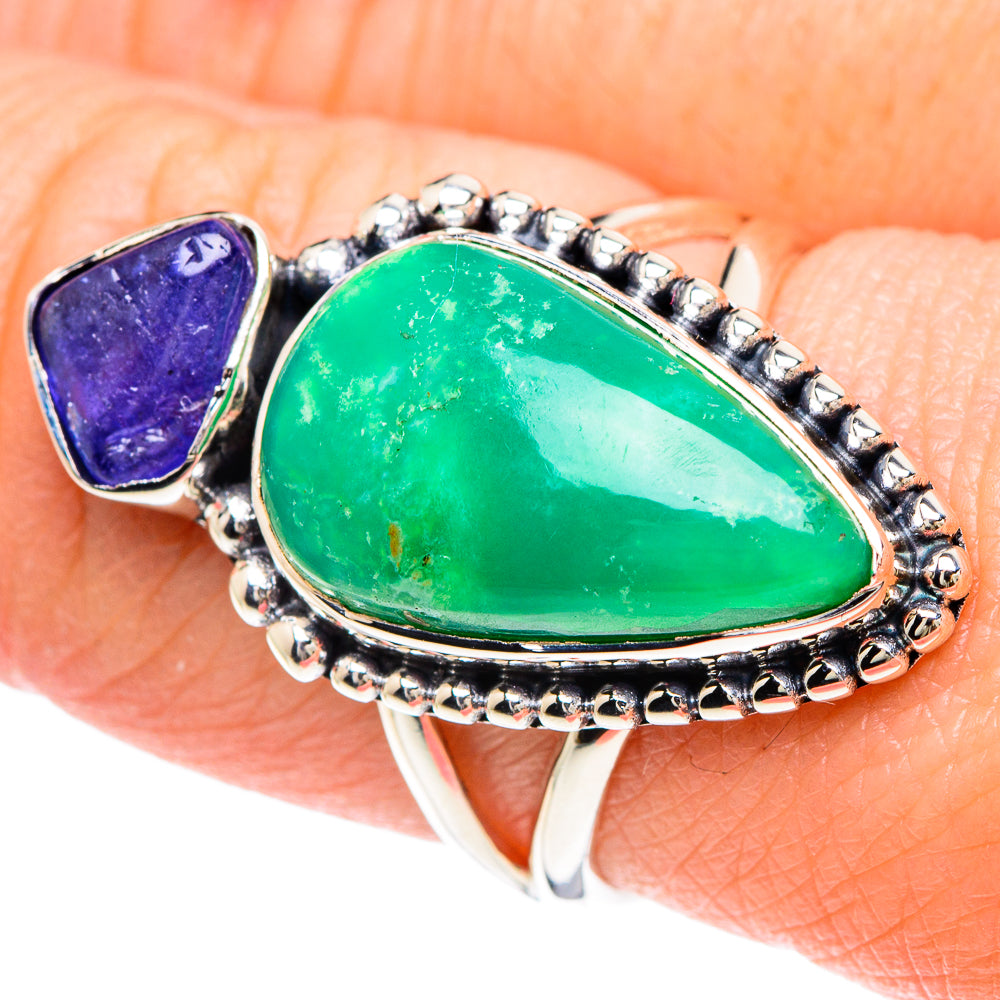 Chrysoprase Rings handcrafted by Ana Silver Co - RING93102
